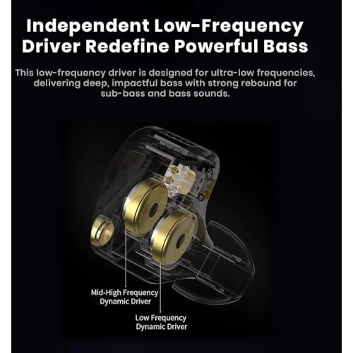 Kz Castor Pro In Ear Monitor, Dual 10Mm Dynamic Driver, Harman Target Improved Bass For Hi-Res Audio Quality, 4 Tuning Switch, Oxygen Free Copper Flat Cable, 0.78Mm 2Pin & 3.5Mm Plug Compatible