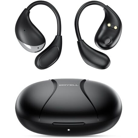 Edyell Wireless Open Ear Buds, 72 H Playtime Waterproof Earphones Wireless, Hi-Fi Sound Bluetooth Earbuds, Touch Control Sport Headphones With Type-C Fast Charging (Fm-Ows-C5)