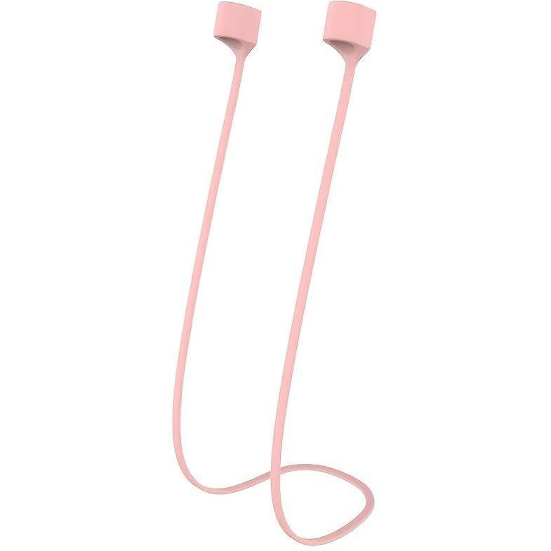 Mstick Anti-Lost Magnetic Strap Silicone Cable String For Apple Wireless Earphones 3Rd Generation | Apple Wireless Earphones 1| Apple Wireless Earphones 2 | Apple Wireless Earphones Pro - Baby Pink