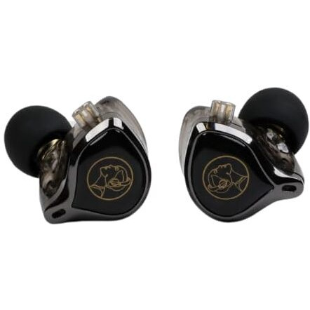 Concept Kart Audiocular Lex Iem In-Ear Monitor Earphones With 10Mm Titanium-Coated Diaphragm, Cnc Aluminum Faceplate, Silver-Plated Cable, Inline Mic Control, Ergonomic Design (Type-C - Mic)