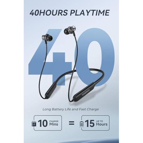 Bouncefit Bluetooth Wireless Neckband, 42 Hours Continuous Playback Battery, Fast Charge, Ipx7, Dual Pairing, Low Latency, Active Noise Cancellation, Magnetic Earbuds With Mic Earphones (Red)
