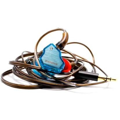 Concept Kart 7Hz X Crinacle Zero 2 In Ear Monitor, Updated 10Mm Dynamic Driver Iem, Wired Earbuds Earphones, Gaming Earbuds, With Ofc Iem Cable For Musician (Blue, Mic)