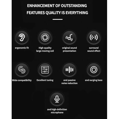 Qkz Hi6T In-Ear Monitor Wired Earphone With Mic, 11Mm Dynamic Driver, Large Moving Coil, Ergonomic In-Ear Fit, Deep Bass, L-Shaped 3.5Mm Plug, Tangle-Free Cable, Perfect For Music & Gaming