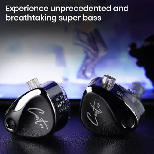 Concept Kart Kz Castor Iem With Mic Wired In Ear Monitors Earphone,10Mm Dual Magnetic + 8Mm Dynamic Driver In-Ear Earphone,Harman Target Version,4-Tuning Swtich,0.78Mm 2Pin,3.5Mm Detachable Cable.