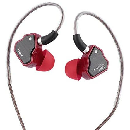 Concept Kart 7Hz Salnotes Zero Mecha Edition Wired Iem Earphone With Mic,10Mm Dynamic Driver|Metal Composite Diaphragm|Noise Isolation|In Ear Monitor Earbuds With Detachable Ofc Cable(Red,Type C(Mic)