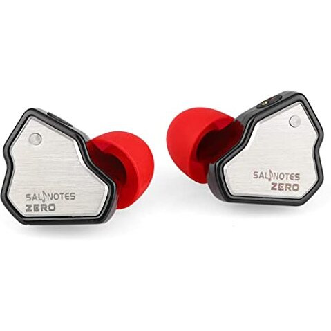Concept Kart 7Hz Salnotes Zero Wired Iem Earphone, 10Mm Dynamic Driver|Metal Composite Diaphragm|Noise Isolation|In Ear Monitor Earbuds With Detachable Ofc Cable (Black, 3.5Mm With Mic)
