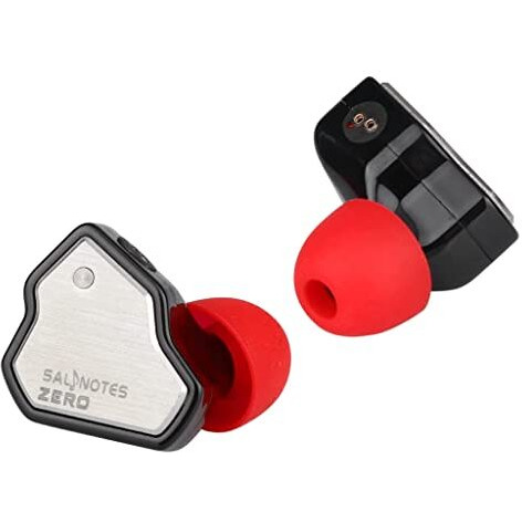 Concept Kart 7Hz Salnotes Zero Wired Iem Earphone, 10Mm Dynamic Driver|Metal Composite Diaphragm|Noise Isolation|In Ear Monitor Earbuds With Detachable Ofc Cable (Black, 3.5Mm With Mic)
