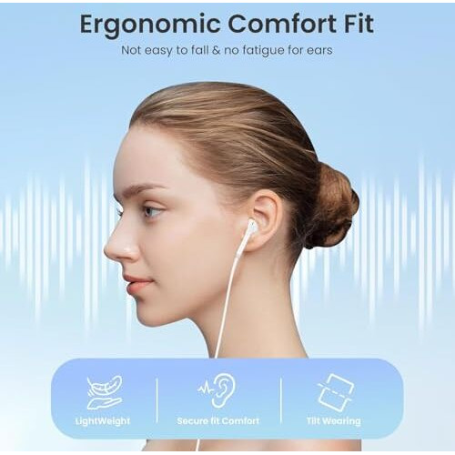 One43 Earphone,Wired Earphone Turbo Bass Sound For All Devices Full Bass Sound And Clear Mic For Calling Ear Buds