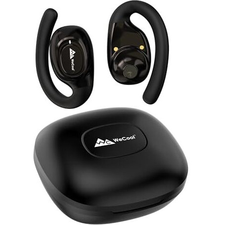 Wecool X3 Ows Open-Ear Wearable Stereo Bluetooth Earphones With Ear-Hook,Bt 5.3 True Wireless Earbuds For Running & Workouts With 24 Hours Long Battery Life,Ipx5 Waterproof,Touch Control-Open Ear