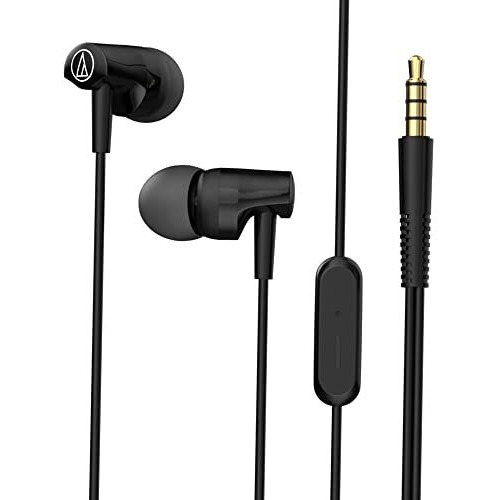 Audio-Technica Sonic Fuel In-Ear Wired Earphones With In-Line Mic & Control, 8.5Mm Powerful Drivers For Clear Sound & Rich Bass, Comfort Fit Earbuds