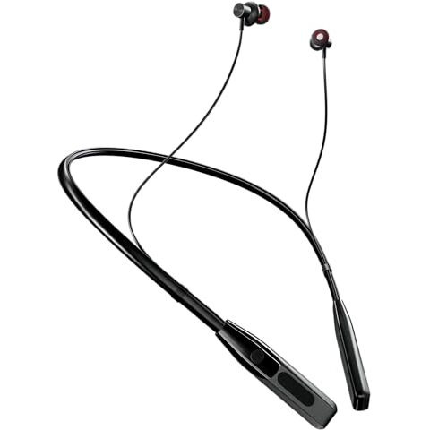 Jgd Boom J4 Bluetooth Earphones With 13Mm Drivers, Rich Music Experience, 20 Hours Playtime, Type C Fast Charging, Neckband Earphones With Magnetic Earpiece,Voice Assistant And Mic (Grey)