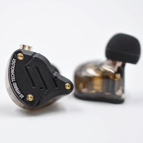 Kz Zs10 Pro In-Ear Monitor Earphone With Mic, Hybrid Driver Setup Iem (4 Balanced Armature+1 Dynamic Driver) 2Pin 0.75Mm Connector, Detachable Cable 3.5Mm Gold Plated Plug For Singers, Musician (Mic)