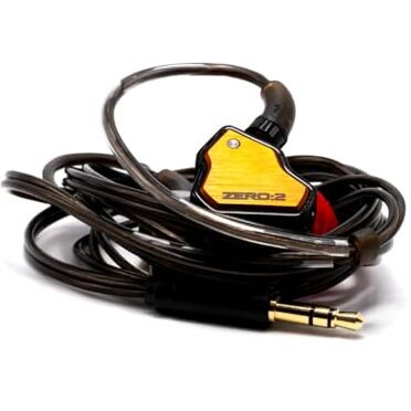 Concept Kart 7Hz X Crinacle Zero 2 In Ear Monitor, Updated 10Mm Dynamic Driver Iem, Wired Earbuds Earphones, Gaming Earbuds, With Ofc Iem Cable For Musician (Orange, Mic)