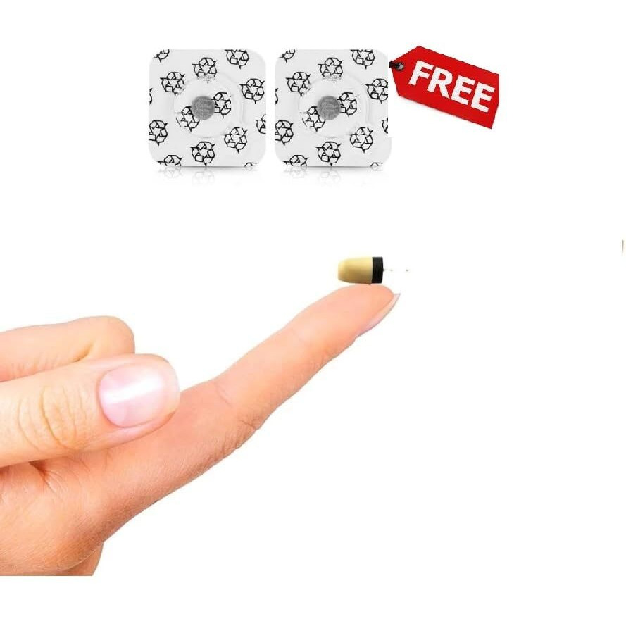 Spytectify Hidden Bluetooth Truly Wireless In Ear Earbuds With Mic Small Earpiece Bug Device Mini Gadget Mobile Invisible Phone (Clear).