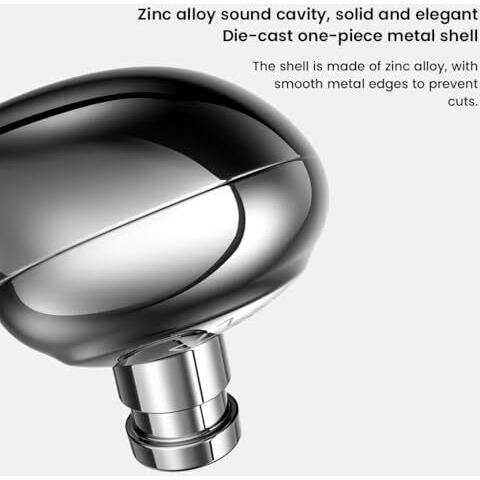 Blon Bl03 Ii Iem With Mic, 10Mm Carbon Diaphragm Dynamic Driver For Hi-Res Audio, Silver Plated Oxygen-Free Copper Cable, Wired Hifi Iem With 2Pins Detachable Cable Wired Earphone