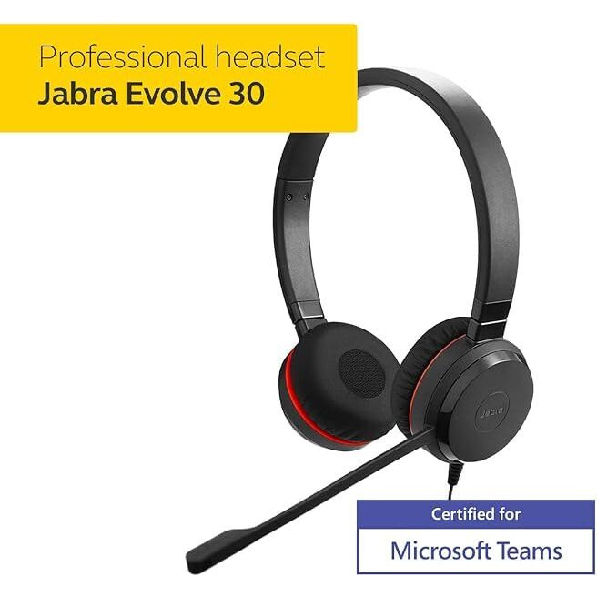 Jabra Evolve 30 Ii Stero On Ear Wired Headphones