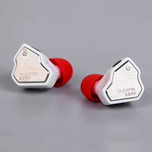Concept Kart 7Hz Salnotes Zero Wired Iem Earphone, 10Mm Dynamic Driver|Metal Composite Diaphragm|Noise Isolation|In Ear Monitor Earbuds With Detachable Ofc Cable (White, 3.5Mm With Mic)