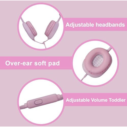 Funblast Earphone For Kids - Cute Rabbit Wired Earphone, Headphones For Kids Girls Gifts Headphone For Smartphone, Gaming Headphone, Stereo Earphone, Stylish Headphones For Girls/Boys (Bunny)
