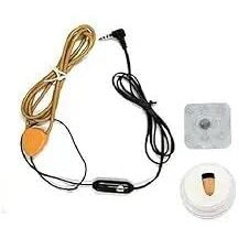 Safety Net Mini Hidden Spy Bluetooth Truly Wireless In Ear Earbuds With Mic Small Earpiece Bug Device Mini Gadget Mobile Invisible Phone (Clear)