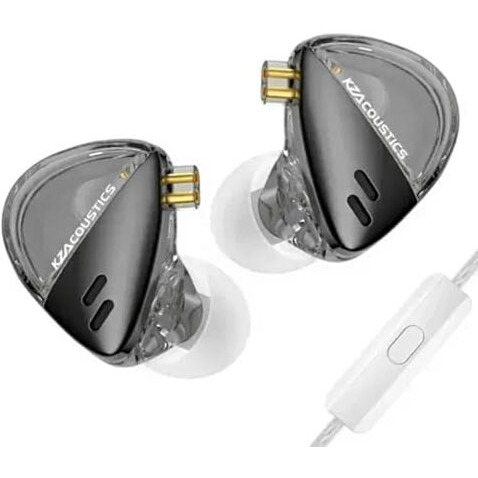 Kz Angelears Libra Iem High-Resolution Version, With Mic Earphone, Ultra-Wideband Dynamic Driver In-Ear Monitor, Exceptional Noise Isolation Shell, Ergonomic Resin Cavity.