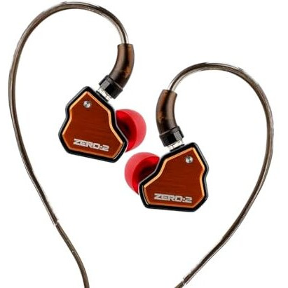 Concept Kart 7Hz X Crinacle Zero 2 In Ear Monitor, Updated 10Mm Dynamic Driver Iem, Wired Earbuds Earphones, Gaming Earbuds, With Ofc Iem Cable For Musician (Orange)