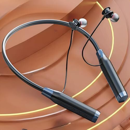 Ifast Bluetooth Wireless Neckband Earphone With Mic | Hd Call Stereo Bass | Up To 60 Hours Music Playtime |Magnetic Earbuds, Game And Music Dual Mode With Tf Card Slot [ Black ]