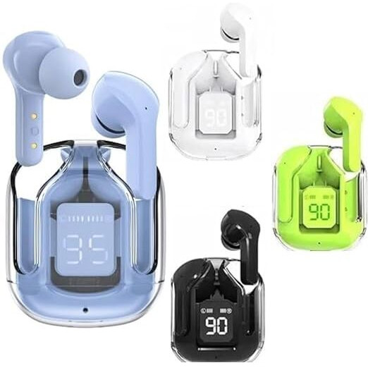 Kpdp Wireless In Earbuds With Led Display, Digital Display Ultrapods Max Work,Assorted