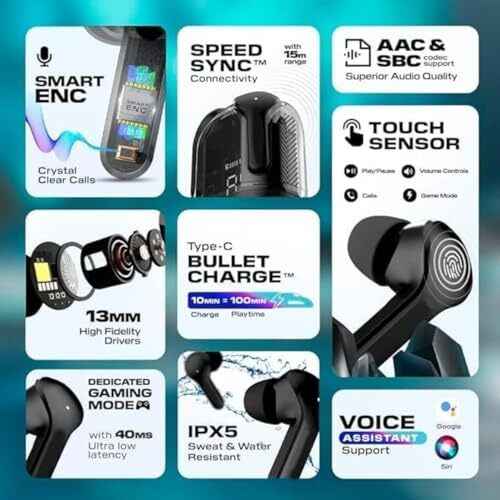 Kpdp Wireless In Earbuds With Led Display, Digital Display Ultrapods Max Work,Assorted