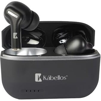 Kabellos Dark Wireless In Ear Tws Earbuds With Mic Playback 960Min Anc Type-C Fast Charging, Ipx4 Waterproof, 25Db Ai Enc Level, High Fidelity Sound Bluetooth Version V5.3 Earbud's Capacity 350Mah