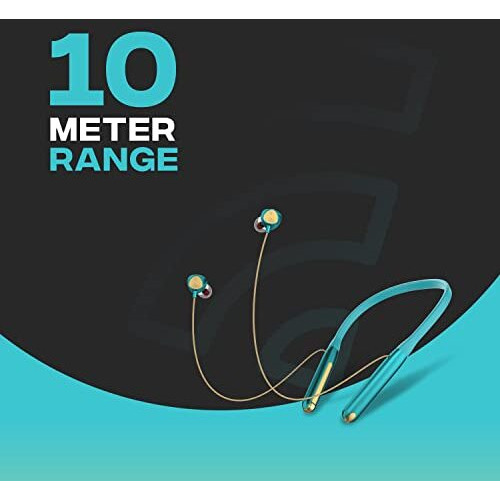Bell Blbhs148 Bluetooth 5.0 Wireless In Ear Earphone Headset With Super Deep Bass & Mic, Up To 40H Play Time Stereo Headset & Passive Noise Cancellation Neckband (Blbhs148-Green)