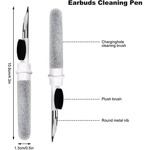 Hasthip Earphone Cleaning Brush Set,Earbuds Clean Pen Earbud Dust Brush Earphone Case Cleaning Gadget For Airpods Pro Mi Earbuds
