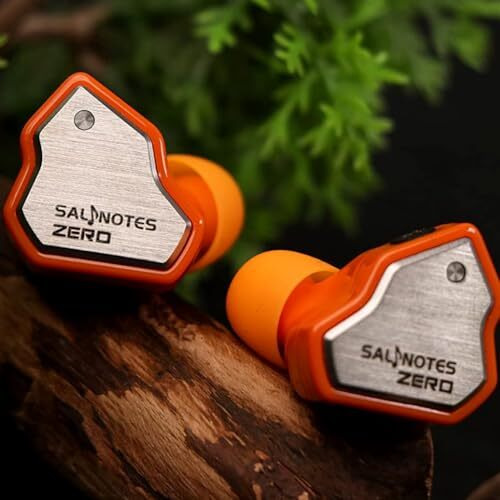 Concept Kart 7Hz Salnotes Zero In-Ear Monitor Wired Earphone With 10Mm Dynamic Driver, Metal Composite Diaphragm, Noise Isolation, Detachable Cable, Leatherette Case (Orange, 3.5Mm (No Mic))