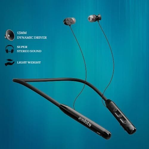 Palnek Eklota In Ear Bluetooth Headphones With 13Mm Drivers, Heavy Bass Music, 40 Hours Playtime, Type C Fast Charging, Neckband Earphones With Ipx4 Water Resistant