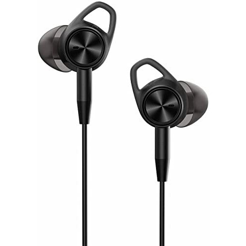 Texas Elements Tt-Ep002 Active Noise Cancelling Wired Earbuds In Ear Stereo Awareness Monitor Remote Earphones Wired Headset Black