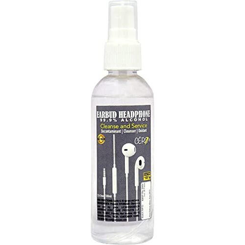 Cero Earbud & Headphone Decontaminant Cleanser 99.9% Alcohol (99Ml)