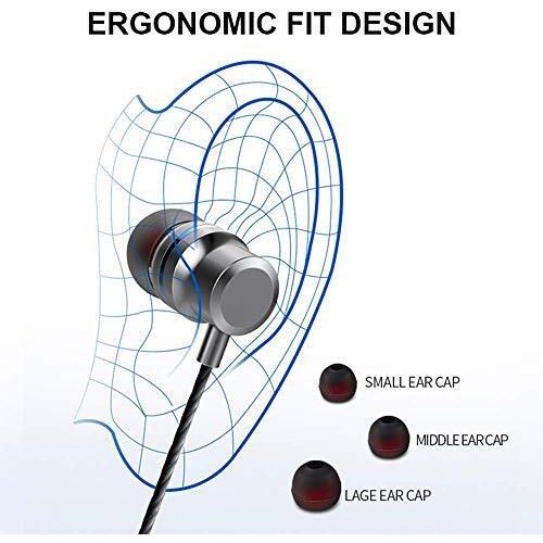 Tessco (Ch-235) Wired Earphones With Extra Bass, Noise Canceling Support, Built-In Mic & Volume Control (Silver)