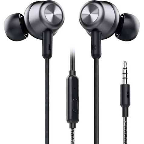 Shophigh Earphones Bt Me For Real-Me Note 60X Earphone Original Like Wired Stereo Deep Bass Head Hands-Free Headset C Earbud Calling Inbuilt With Mic,Hands-Free Call/Music (Su1,Blk)