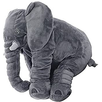 Dearjoy Big Size Fibre Filled Stuffed Animal Elephant Soft Toy For Kids Of Plush Hugging Soft Toy For Kids Boy Girl Birthday Gift (3 Years+, 60 Cm, Grey Color)