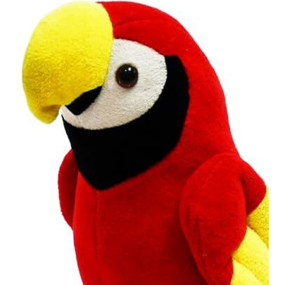 Mirada Cute Red Parrot Soft Toy For Girls/Kids | Stuffed Plush Animal | - 21Cm