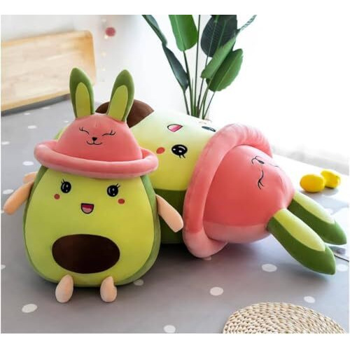Storescent Super Soft Avocado Cushion Stuffed Toy Cute Plush Animal Soft Toy For Kids (Avocado 35Cm)