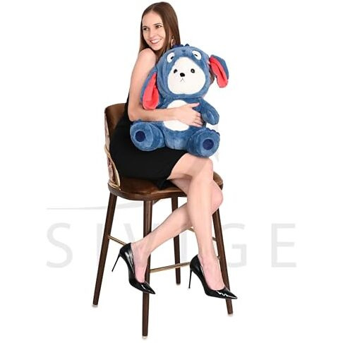 Sivige 2 Feet (52 Cm) Big Blue Premium Soft Quality Lovable Huggable Soft Toy, Plush Teddy Bear, Elegant Soft Plush Toy For Babies, Great Birthday Gift For Girls&Boys For Valentine Special