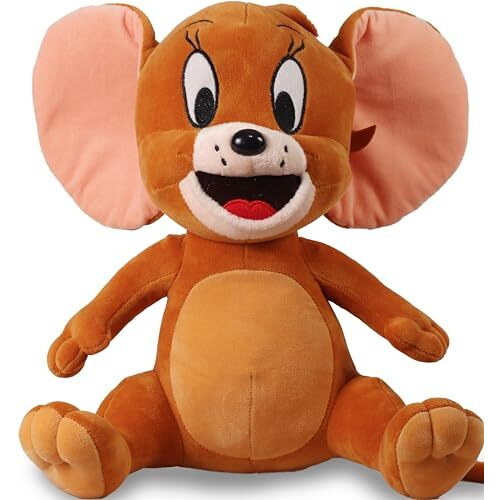 Mirada Brown Plush Stuffed Cute Licensed Sitting Jerry Soft Toy - 30Cm