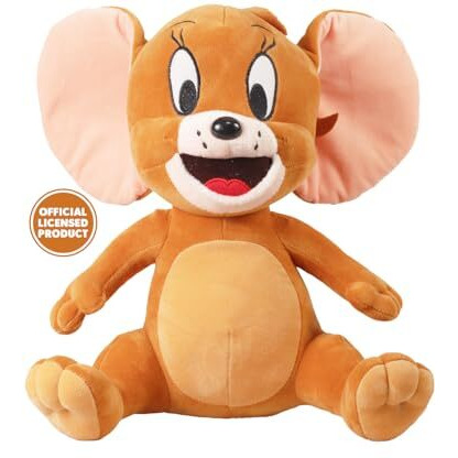 Mirada Brown Plush Stuffed Cute Licensed Sitting Jerry Soft Toy - 30Cm