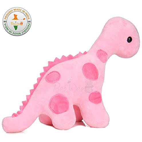 Beewee - Soft Toy Dinosaur Plush Stuffed Animal (30 Cms, Pink)