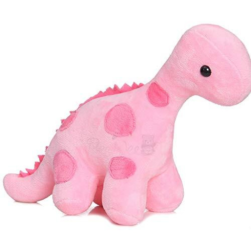 Beewee - Soft Toy Dinosaur Plush Stuffed Animal (30 Cms, Pink)