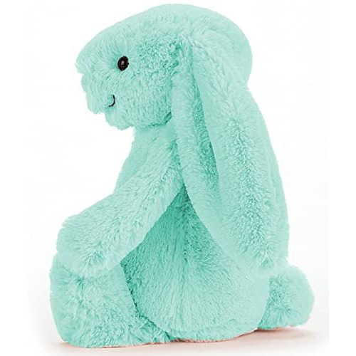Mirada Cute Turquoise Bunny Soft Toy For Girls/Kids | Huggable Rabbit With Long Ears | Soft Stuffed Plush Animal |- 23Cm