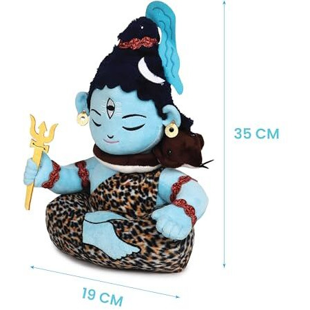 Arbo Mantra Chanting Baby Lord Shiva | Cute Musical Plush Toy | Gift For Boys, Girls, Infants, Toddlers, Babies - Kids Educational Learning (Medium, 35 Cm)
