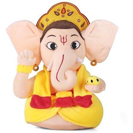 Arbo Aurbo Mantra Chanting Baby Lord Ganesha | Cute Musical Plush Toy | Gift For Boys, Girls, Infants, Toddlers, Babies - Kids Educational Learning (Medium, 35 Cm)