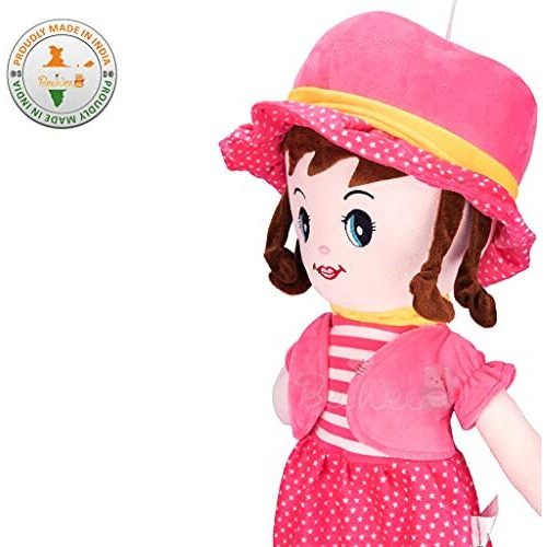 Beewee Plush Cute Super Soft Toy Huggable For Girls (Winky Doll 60 Cms, Pink)