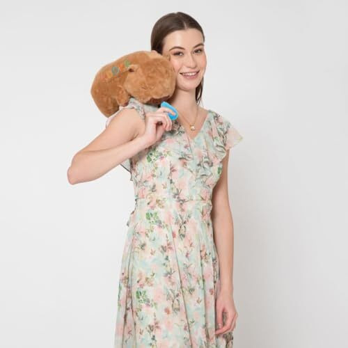 Adora Capybara Soft Plush Toy -Small Size 25 Cm Cute And Cuddly Brown Plush Stuffed Animal For Babies, Kids Lovable Fluffy Capybara Plushies Realistic Design Stuffed Doll Snot-Pulling Fun For Kids